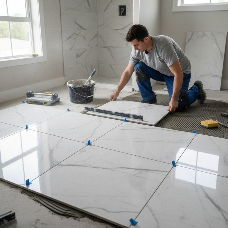 Marble Floor Regrouting