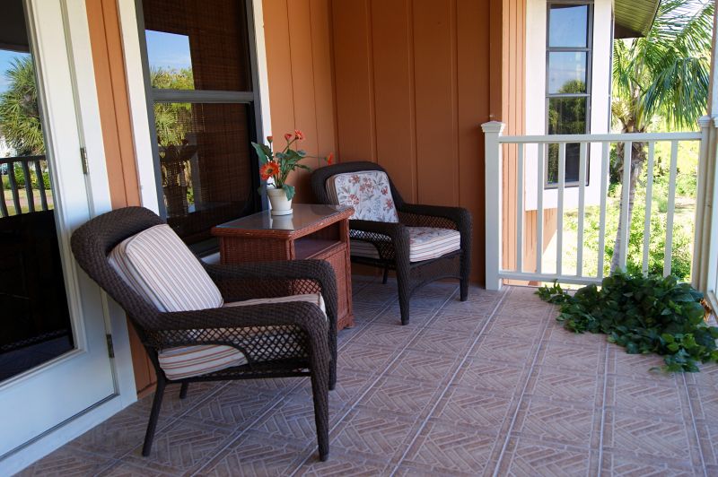 Porch Tile Installation